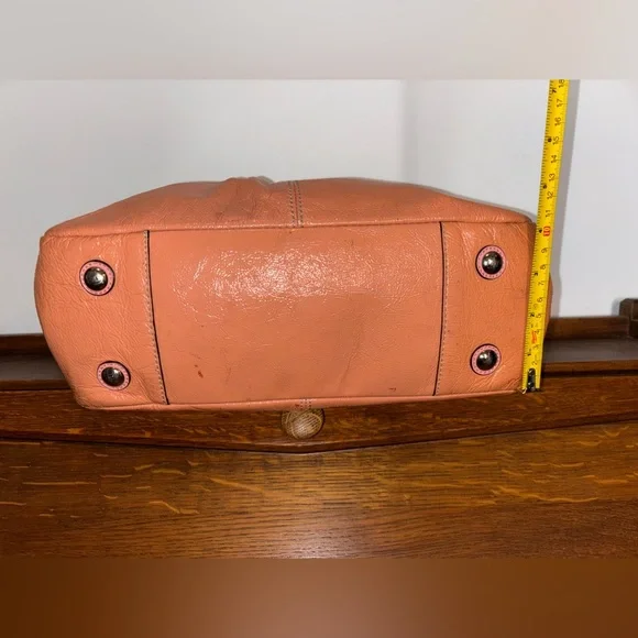 Coach 2011 Peach Patent Leather East-West Tote - Picture 14 of 16